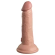 Realisztikus letapaszthatós vibrátor 15 cm - dual density vibrating silicone cockdual density vibrating silicone cock