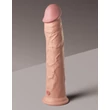 Valósághű pénisz 11 dual density silicone cock light 28 cm