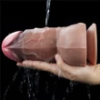 Tapadótalpas dildó 7" nature cock 18 cm