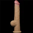 Realisztikus kétrétegű szilikon herés dildó markolattal 21,5 cm - 12.5'' Handle Cock