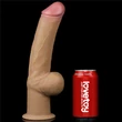 Realisztikus kétrétegű szilikon herés dildó markolattal 19 cm - 12'' Handle Cock
