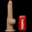 Realisztikus kétrétegű szilikon herés dildó markolattal 15 cm - 9.5'' Handle Cock