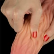 Nagy nonfiguratív nyelv dildó 10 dual layered platinum silicone tongue 25 cm