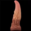 Nagy nonfiguratív nyelv dildó 10 dual layered platinum silicone tongue 25 cm