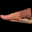 Nagy nonfiguratív nyelv dildó 10 dual layered platinum silicone tongue 25 cm