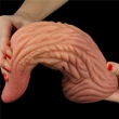 Nagy nonfiguratív nyelv dildó 10 dual layered platinum silicone tongue 25 cm