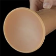 Forgó valósághű vibrátor 10'' dual layered platinum silicone rotator 25 cm