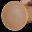 Forgófejes valósághű letapaszható vibrátor 8'' dual layered platinum silicone rotator 20 cm