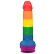 Szivárvány műpénisz 9'' prider dildo 23 cm