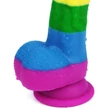 Szivárvány műpénisz 8'' prider dildo 20 cm
