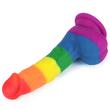 Szivárvány műpénisz 8'' prider dildo 20 cm