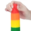 Szivárvány műpénisz 7.5'' prider dildo 19 cm