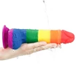 Szivárvány műpénisz 7.5'' prider dildo 19 cm