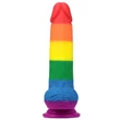 Szivárvány műpénisz 7.5'' prider dildo 19 cm