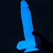Világító tapadókorogos dildó 10" Lumino Play 25,5 cm