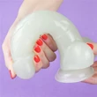 Világító dildó tapadókorogos 8.5 lumino play dildo 22 cm