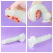 Világító dildó tapadókorogos 8.5 lumino play dildo 22 cm