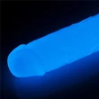 Világító tapadókorogos dildó 20cm - 8" Lumino Play dildo