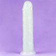 Világító tapadókorogos dildó 20cm - 8" Lumino Play dildo