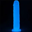 Világító tapadókorogos dildó 20cm - 8" Lumino Play dildo