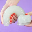 Világító tapadókorogos dildó 19 cm - 7.5'' Lumino Play Dildo