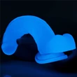 Világító tapadókorogos dildó 19 cm - 7.5'' Lumino Play Dildo