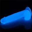 Világító tapadókorogos dildó 19 cm - 7.5'' Lumino Play Dildo