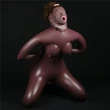 Barna szexbaba Cowgirl style love doll brown