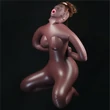 Barna szexbaba Cowgirl style love doll brown