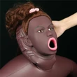 Barna szexbaba Cowgirl style love doll brown