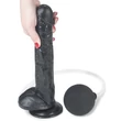 Ejakuláló fekete herés dildó 27,5 cm - 11'' Squirting Dildo