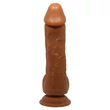 Tapadótalpas herés dildó Beautiful johnson 9,2 brown 22 cm