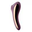 Léghullámos csiklóizgató vibrátoros Dual kiss wine red 19 cm