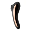 Léghullámos csiklóizgató vibrátoros Dual kiss black 19 cm