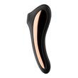 Léghullámos csiklóizgató vibrátoros Dual kiss black 19 cm