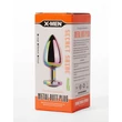 X-men köves fém análplug nagy - secret shine metal butt plug rainbowheart l