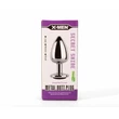 X-men fém análdugó nagy - secret shade metal butt plug black l