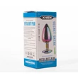 Köves fém análplug közepes - X-men secret shine metal butt plug rainbow m