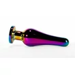 X-men fém análplug kicsi - secret shine metal butt plug rainbow s