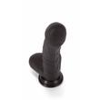 Tapadótalpas 22 cm-es fekete dildó X-men 8.5 dildo colours pleasure 4