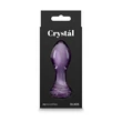 Üveg Anál butt plug Crystal rose - lila