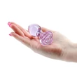 Üveg Anál butt plug Crystal rose - lila