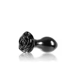 Popsidugó Crystal rose plug - fekete