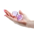 Crystal gem üveg análplug - lila