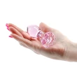 Crystal flower üveg análplug- rózsaszín