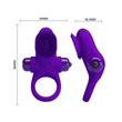 Vibrátoros péniszgyűrű Pretty love vibrant penis ring 2 purple