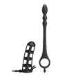Péniszhüvely rezgő anál izgatóval Pretty love hercules penis sheath