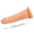 Felcsatolható vibrációs világos dildó hámmal 19 cm - Vibrating easy strapon set 7.5