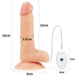 Felcsatolható herés világos dildó hámmal 18 cm - Vibrating Easy Strapon Set 7.0