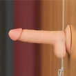 Felcsatolható herés világos dildó hámmal 18 cm - Vibrating Easy Strapon Set 7.0